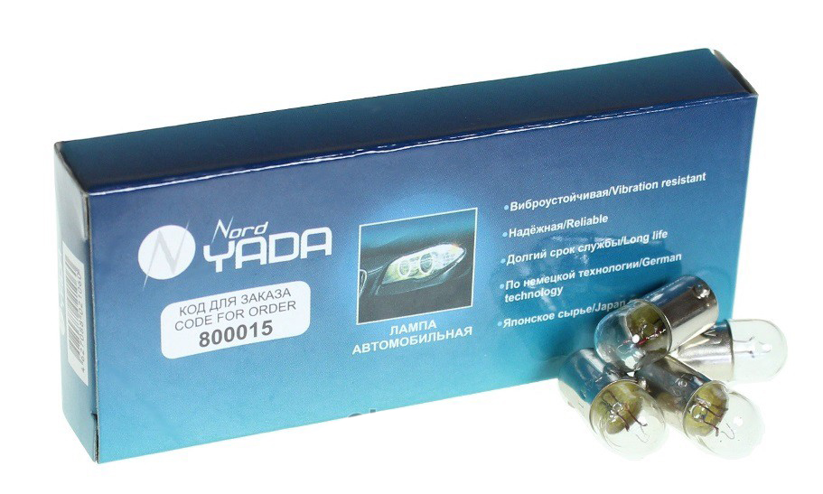 Лампа T4W 12V (4W) BA9s (повт. ук.пов., габариты) NORD YADA 